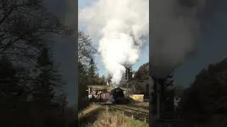 Single Chimney 9F 92134 departs Goathland with the mixed goods on the NYMR #train #steam