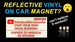 How to make car magnets with reflective vinyl