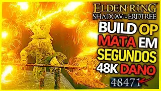 ELDEN RING DLC - BUILD DE F&Eacute; QUEBRADA D&Aacute; 48K DE DANO!! CAVALEIRO DA MORTE DE REL&Acirc;MPAGO!!!