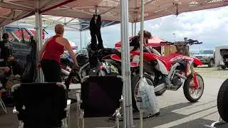 Action Motorcycles racing team with the WMRC at Mission Raceway Park