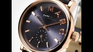 MARC BY MARC JACOBS MBM1331 BAKER MINI ROSE GOLD / NAVY WATCH REVIEW LADYS マークジェイコブス ローズゴールド レディース