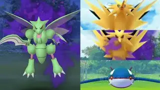 shiny Shadow pokemon  scyther！and7thfield research Kyogre,Zapdos...Shadow Zapdos giovanni pokemon go