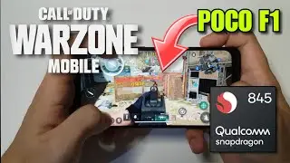 POCO F1 FULL GAMEPLAY ON CALL OF DUTY WARZONE MOBILE - QUALCOMM SNAPDRAGON 845 LOW SPECS