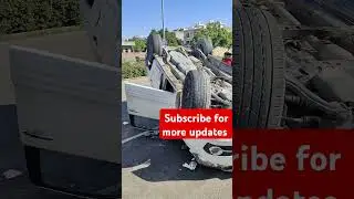 Toyota Fortuner Flips Over in Shocking Accident #FortunerCrash #RoadAccident #Mullanpur #Chandigarh