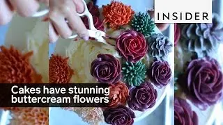 Stunning Cakes Made With Buttercream Flowers