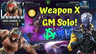 Wolverine Weapon X vs Grandmaster! Clutch Regen! Solo! One-Shot! - Marvel Contest of Champions