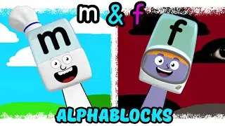 My Sprunki OC: m & f (from Alphablocks)