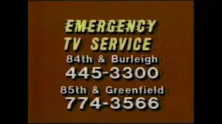 Emergency TV Service Commercial (1991)