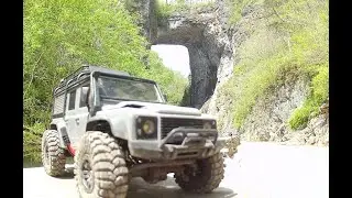 Driving an R.C. Truck At Natural Bridge State Park In Virginia