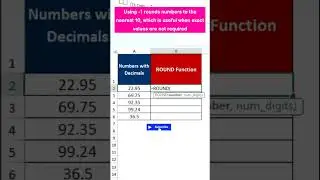 Excel ROUND (-1) Magic ✨ | Excel Trick
