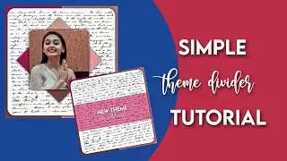 Theme Divider Tutorial Picsart💗/ Alisha's Skills🥀🦋