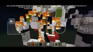 Zozobra burning in Minecraft 