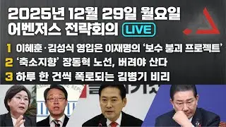12월 29일 어벤저스 전략회의 LIVE | 이현종 신지호 김연주