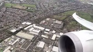 JAL Business Class: 2.5-Minute Takeoff from London Heathrow on a 787 Amid Low Clouds