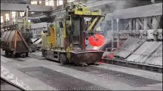 Anode changing at Aluminium Delfzijl (Aldel)