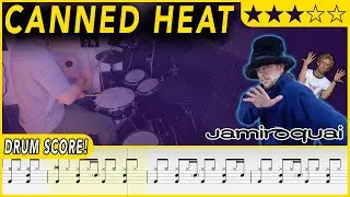 Canned Heat - Jamiroquai | DRUM SCORE Sheet Music | #488 DRUMSCRIBE