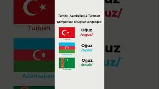 Turkish, Azerbaijani & Turkmen - Oghuz languages #turkic #history #language #geography