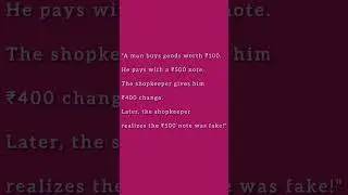 🔥 Shopkeeper Puzzle | Can You Solve This in 5 Seconds? | Viral Math Riddle