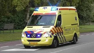A1 Ambulance 07-116 met spoed naar ongeval Nijkerk (+ spoedretour)