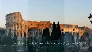 Impalcature per le Antichit&agrave; Romane, The old building with the scaffolding in Rome  @manortiz46az