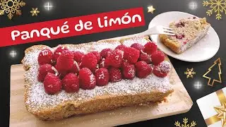 Panqué de limón con frambuesas para disfrutar la Navidad - Postre Vegano