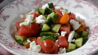 Watermelon Feta Salad with Fresh Herbs