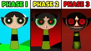 My Sprunki OC: Power Puff Girls Phase 1 To Phase 3 Blossom, Bubbles, Buttercup