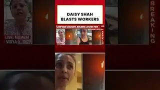 #daisyshah  #bmc #mumbai #firesafety BMC Campaign: Daisy Shah Angrily Reacts After Firecracker Fire