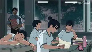 45分集中タイマー ✍️ | Rain & Thunder in Japanese Classroom
