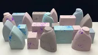 ASMR baking soda | Marble shapes 
