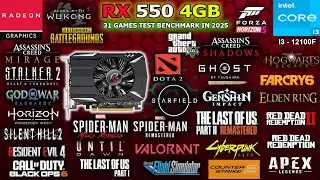 RX 550 4GB Tested 31 Games in 2025 // Still Worth? Playable? #rx550 #benchmark #radeon #radeonrx550