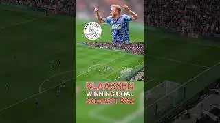 Davy Klaassen Scores the Winning Goal Against PSV Eindhoven!