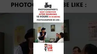 Photographer&rsquo;s body condition after working 18 hours&nbsp;in&nbsp;wedding😂😂😂#assistant #photographer