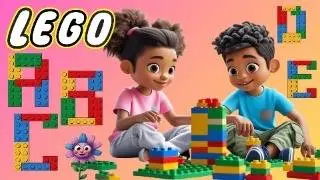 ABC🔠 Lego, Adventures with Sisters 🌸 Nursery Rhymes,🎵 Kids Songs,  Super Simple Songs English🔡
