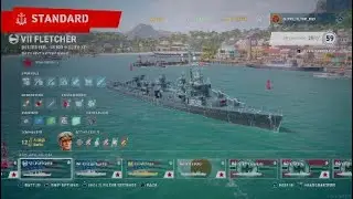 World of Warships - Tier 7 American destroyer : FLETCHER