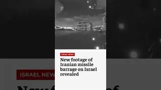Footage from Iranian missile barrage on Israel from June 16 cleared for publication by Israel