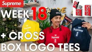 Распаковка футболок Supreme Cross Box с логотипом и список моделей FW20 18 недели: финал! Swarovski Zippo