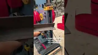 Angle Cutting Production  || Punching Shearing Machine || APMT 9971686415 #machine #steel #tools