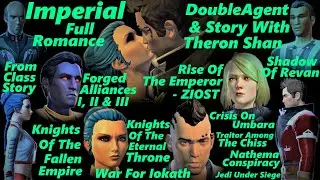 SWTOR Full Imperial-DoubleAgent STORY & ROMANCE WITH THERON SHAN- From Class Story- Jedi Under Siege