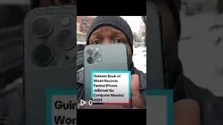 Guinnes Book of World Records Fastest iPhone Jailbreak No Computer Needed 2024 #jailbreakiphone