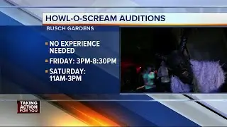 Like scaring people? Busch Gardens is holding auditions for its Scare Squad