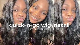 easy wig install (no glue, no adhesive, no spray) | ft. IMAGISM Hair