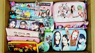 Bts Stationery & Pink Stationery items - Highlighter, Pencil Box, Sharpener, Pen, Eraser, pouch, pen