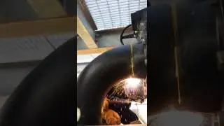 Pipe welding 6010/ 7018 in tight spots with Chris.taner