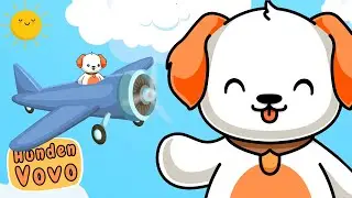 Hunden Vovo flyger Flygplan