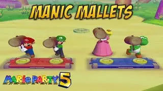 Mario Party 5: Manic Mallets (2 vs 2 Minigame)