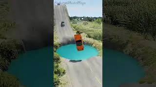 Cars & Trucks vs Giant Water Pit | BeamNG.Drive #4