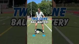 Two Cone Ball Mastery #footballskills #ballmastery #footballtraining #soccer #soccerdrills #football