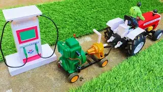 Diy Mini Truck Loading - Brick House Construction - Mini Diesel Engine Petrol Pump Science Project