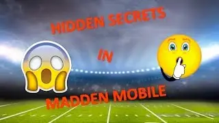 HIDDEN SECRETS IN MADDEN MOBILE 17!!!!